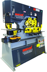 93 Ton - 14" Throat - 10HP, 220V, 3PH Motor Dual Cylinder Complete Integrated Ironworker - Americas Industrial Supply