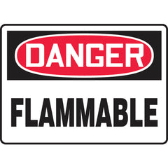 Sign, Danger Flammable, 7″ × 10″, Vinyl - Americas Industrial Supply