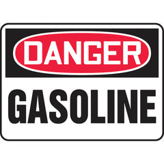 Sign, Danger Gasoline, 7″ × 10″, Vinyl - Americas Industrial Supply