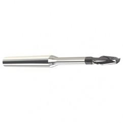 3/16" Dia. - .200 LOC - 2-1/2" OAL - .015 C/R 2 FL Carbide End Mill with 1/4 Reach-Nano Coated - Americas Industrial Supply