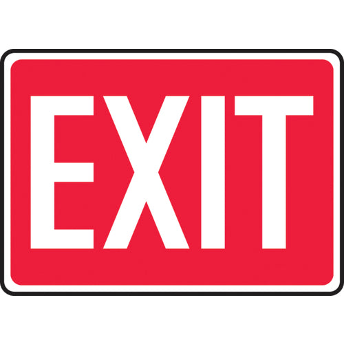 Sign, Exit, 10″ × 14″, Vinyl - Americas Industrial Supply