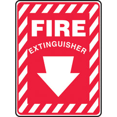 Sign, Fire Extinguisher, 10″ × 7″, Plastic - Americas Industrial Supply