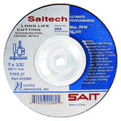 7″ × 1/8″ × 7/8″ - Ceramic - Depressed Center Wheel - Americas Industrial Supply
