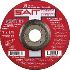 7″ × 1/4″ × 7/8″ - Aluminum Oxide A24N - Depressed Center Wheel - Americas Industrial Supply