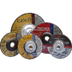 4″ × 1/4″ × 5/8″ - Red Zirconia Alumina - Depressed Center Wheel - Americas Industrial Supply