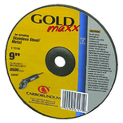 9″ × 1/4″ × 7/8″ - Zirconium 24 Grit Type 27 - Cut-Off Wheel - Americas Industrial Supply