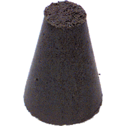 1″ × 5/8″-1/4″ × 1/4″ - Tapered Resin Bonded Rubber Cone (Fine Grit) - Americas Industrial Supply