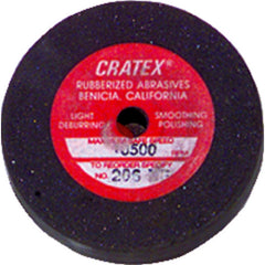 1 1/2″ × 1/4″ × 1/4″ - Resin Bonded Rubber Wheel (Medium Grit) - Americas Industrial Supply