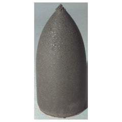 1 3/4″ × 7/8″ × 1/4″ - Bullet Resin Bonded Rubber Cone (Extra Fine Grit) - Americas Industrial Supply
