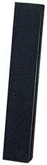 8 x 1 x 1/2'' - Oblong Resin Bonded Rubber Block & Stick (Fine Grit) - Americas Industrial Supply