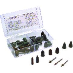 #778 Resin Bonded Rubber Kit - Point Test - Various Shapes - Equal Assortment Grit - Americas Industrial Supply