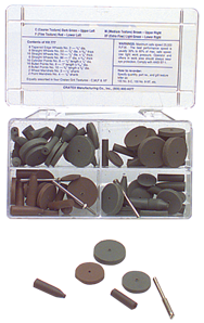 #777 Resin Bonded Rubber Kit - Introductory - Various Shapes - Equal Assortment Grit - Americas Industrial Supply