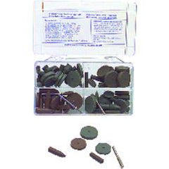 #777 Resin Bonded Rubber Kit - Introductory - Various Shapes - Equal Assortment Grit - Americas Industrial Supply
