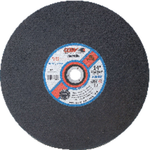 14″ × 7/64″ × 1″ - A36-S-BF - Aluminum Oxide Reinforced Cut-Off Wheel - Chop Saw - Americas Industrial Supply