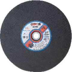 14″ × 7/64″ × 1″ - A36-S-BF - Aluminum Oxide Reinforced Cut-Off Wheel - Chop Saw - Americas Industrial Supply