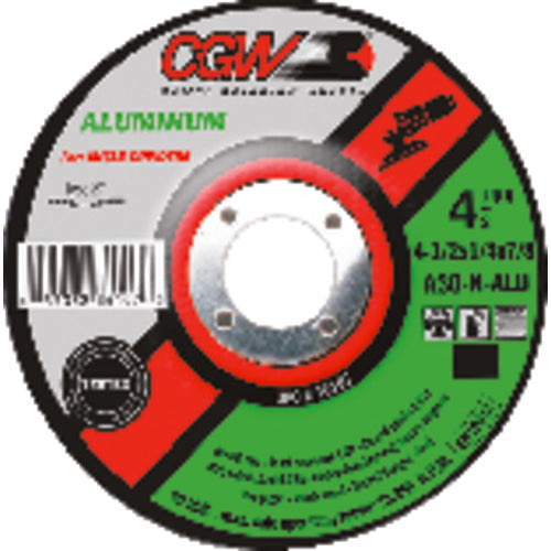 9″ × 1/4″ × 7/8″ - Aluminum Oxide A30-N-ALU - Depressed Center Wheel - Americas Industrial Supply
