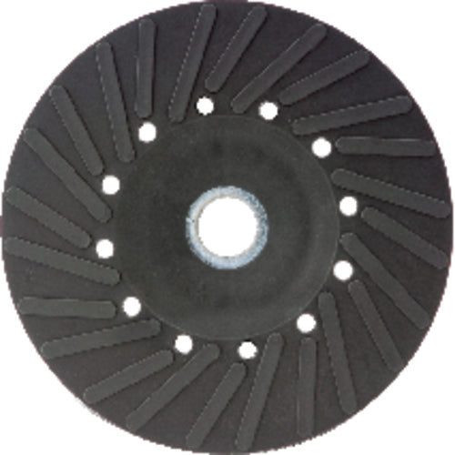 4 1/2″ - Smooth Bore - Spiral Pattern - Polymer Backing Plate For Resin Fibre Disc Without Nut - Americas Industrial Supply
