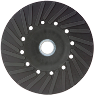 7" - Smooth Bore - Spiral Pattern - Polymer Backing Plate For Resin Fibre Disc Without Nut - Americas Industrial Supply