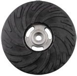 4-1/2 x 5/8 - 11" - Medium Density - Smooth Face - Back-up Pad For Resin Fibre Discs - Without Nut - Americas Industrial Supply