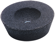 6/4 - 3/4 x 2 x 5/8-11'' - Aluminum Oxide/Silicon Carbide 16 Grit Type 11 - Resin Cup Wheel - Americas Industrial Supply