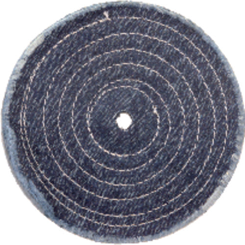 8″ WITH 3/8 SPIRAL SEWED DENIM BUFF - Americas Industrial Supply