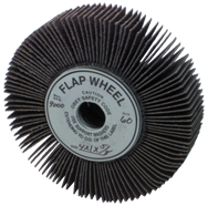 4 x 2" - 120 Grit - Aluminum Oxide - Non-Woven Flap Wheel - Americas Industrial Supply