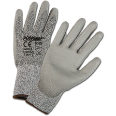 HPPE High Performance Yarn Shell, Gray Polyurethane Palm Cut Resistant Gloves 2XL - Americas Industrial Supply