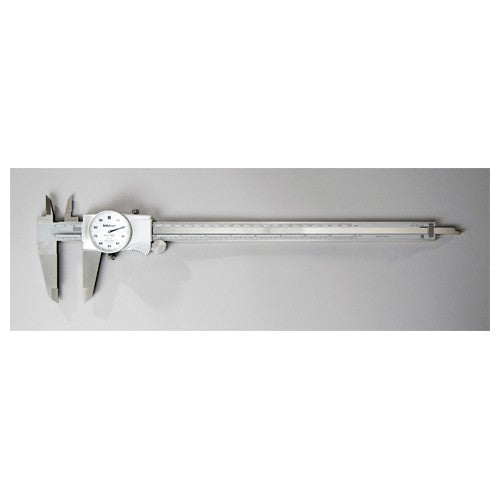‎0-12″ Range - Dial Caliper White Face - 0.001″ Graduation - Americas Industrial Supply