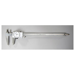 ‎0-12″ Range - Dial Caliper White Face - 0.001″ Graduation Carbide Jaw; OD - Americas Industrial Supply