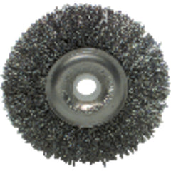 8″ Diameter-5/8″ Arbor Hole - Crimped Steel Wire Straight Wheel - Americas Industrial Supply