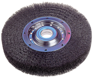 4-1/4" Diameter - 2" Arbor Hole - Crimped Steel Wire Straight Wheel - Americas Industrial Supply