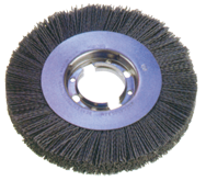 6" Diameter - 2" Arbor Hole - 120 SC Abrasive Nylon Straight Wheel - Americas Industrial Supply
