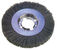 8" Diameter - 2" Arbor Hole - 120 SC Abrasive Nylon Straight Wheel - Americas Industrial Supply