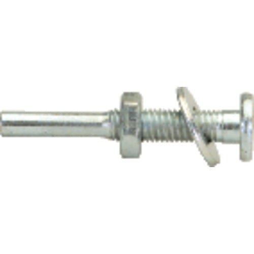 Fits 5/8″ Arbor Hole-1/4″ Shank - 1 7/8″ Overall Length - Flat Head Arbor for Abrasives - Americas Industrial Supply