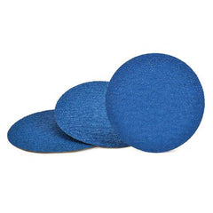 12″ x No Hole-120 Grit - Blue Zirconia Alumina - Cloth Sanding PSA Disc - Americas Industrial Supply