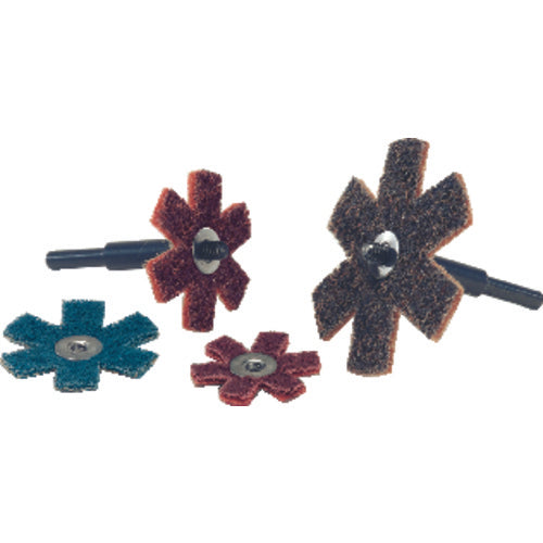 4″ - Medium Grit - Cleaning & Polishing Abrasive Star - Americas Industrial Supply