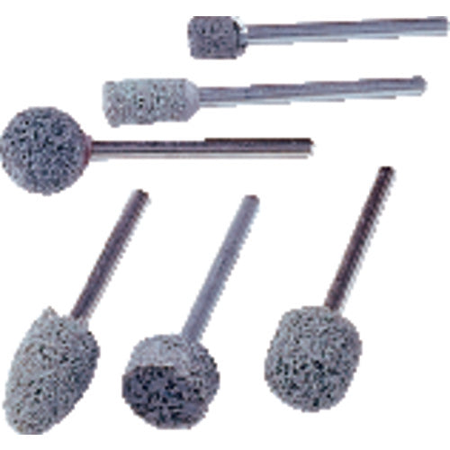 ‎1/4″ Shank-1″ × 1″ - A21 - Series 632 - Non-Woven Nylon Abrasive Mounted Point Alt mfg # 877015 - Americas Industrial Supply