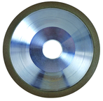 6 x 1 x 1-1/4'' - 1/8'' Abrasive Depth - 150 Grit - 3/8 Rim Type D12A2 Diamond Dish Wheel - Americas Industrial Supply