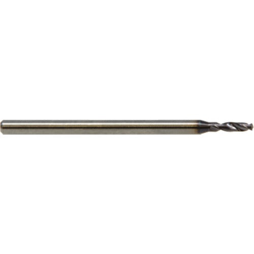1.40 mm Dia. × 3.0 mm Shank × 6 mm Flute Length × 45 mm OAL, 2xD, 142°, ALtimaÂ, 2 Flute, Coolant Thru, Solid Carbide Drill