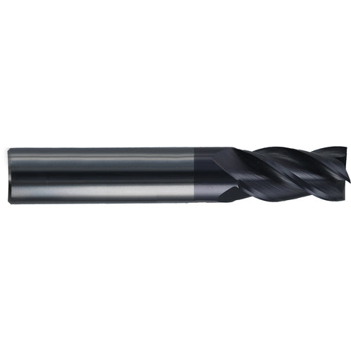 ‎3/8″ Dia. × 3/8″ Shank × 1-3/4″ DOC × 4″ OAL, Carbide, veri4, 5 Flute, Plain, External, Square, Solid End Mill Series/List #5101 - Exact Industrial Supply