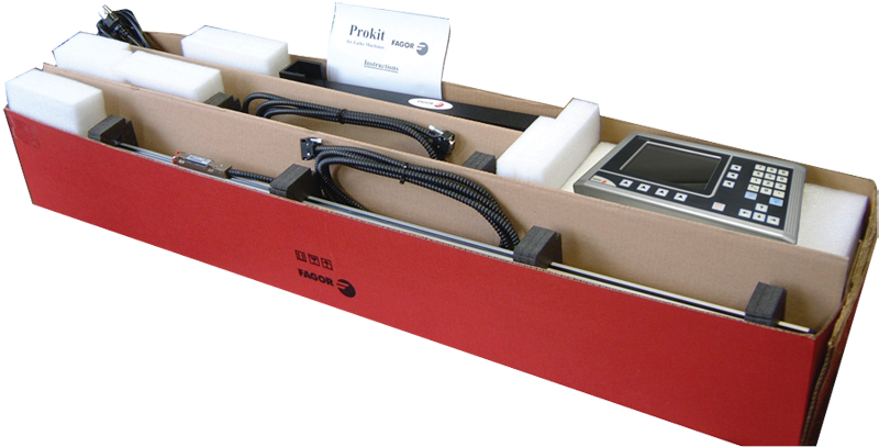 Digital Readout System - #PROKIT4; 2-Axis; 18 x 40'' Series ProKit; For Milling Applications - Americas Industrial Supply