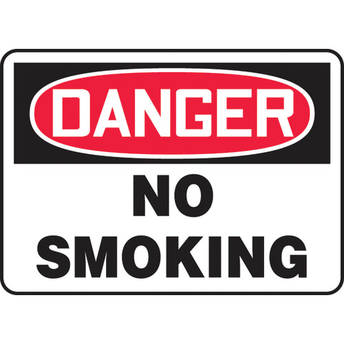 Sign, Danger No Smoking, 7″ × 10″, Vinyl - Americas Industrial Supply