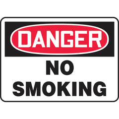 Sign, Danger No Smoking, 7″ × 10″, Vinyl - Americas Industrial Supply
