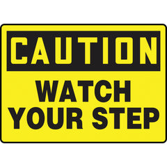 Sign, Caution Watch Your Step, 10″ × 14″, Aluminum - Americas Industrial Supply