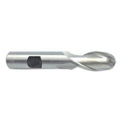 7/16'' Dia. - 3'' OAL - Uncoated HSS - Ball End SE EM - 2 FL - Americas Industrial Supply