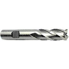 11mm Dia. x 2-11/16 Overall Length 4-Flute Square End High Speed Steel SE End Mill-Round Shank-Non-Center Cut-Uncoated - Americas Industrial Supply