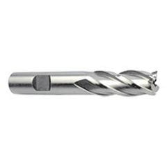 16mm Dia. x 3-3/4 Overall Length 4-Flute Square End M-42 Cobalt SE End Mill-Round Shank-Center Cut-Uncoated - Americas Industrial Supply