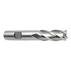 24mm Dia. x 4-1/2 Overall Length 4-Flute Square End High Speed Steel SE End Mill-Round Shank-Non-Center Cut-Uncoated - Americas Industrial Supply