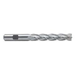 7/8 Dia. x 7-1/4 Overall Length 4-Flute Square End High Speed Steel SE End Mill-Round Shank-Center Cutting-Uncoated - Americas Industrial Supply