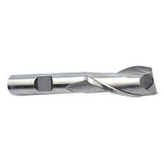 11mm Dia. x 2-11/16 Overall Length 2-Flute Square End High Speed Steel SE End Mill-Round Shank-Center Cut-Uncoated - Americas Industrial Supply